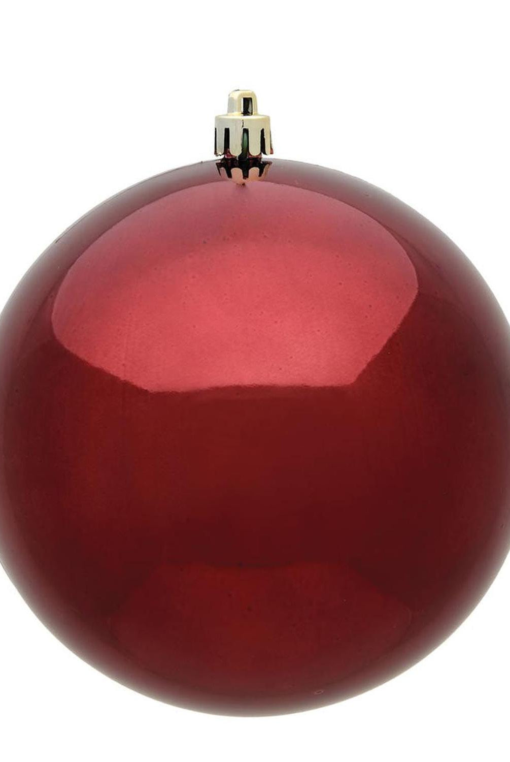 10in Burgundy Shiny Christmas Ball Ornament