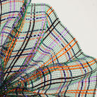 Shop For 10" Vertical Foil Plaid Mesh Ribbon: Black, Orange, Purple, Emerald at Michelle's aDOORable Creations