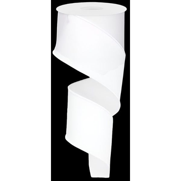 Shop For 2.5" Royal Burlap Ribbon: White (10 Yards) at Michelle's aDOORable Creations