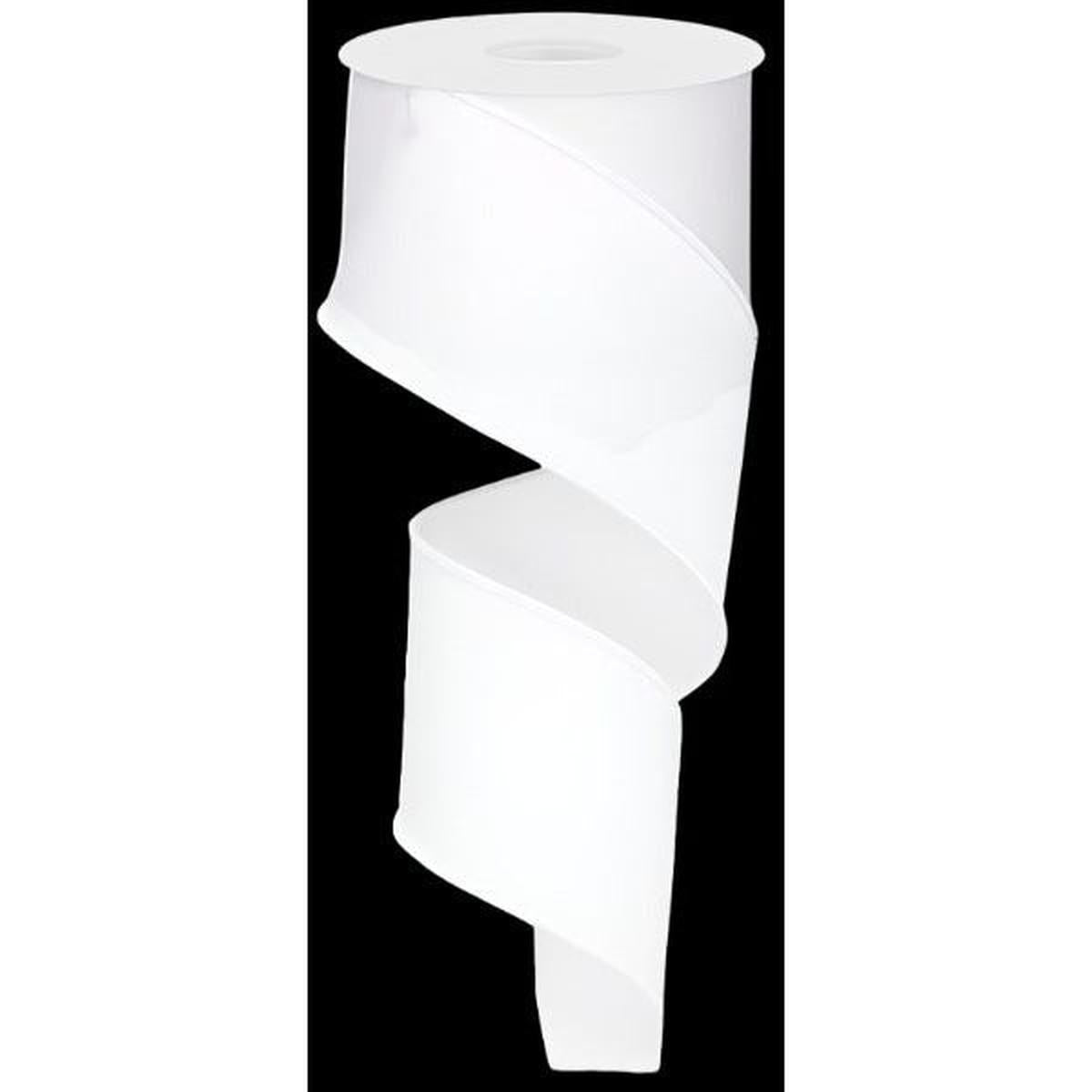 Shop For 2.5" Royal Burlap Ribbon: White (10 Yards) at Michelle's aDOORable Creations