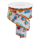 Shop For 1.5" Flip Flop and Sunglasses Ribbon: White (10 Yard) at Michelle's aDOORable Creations