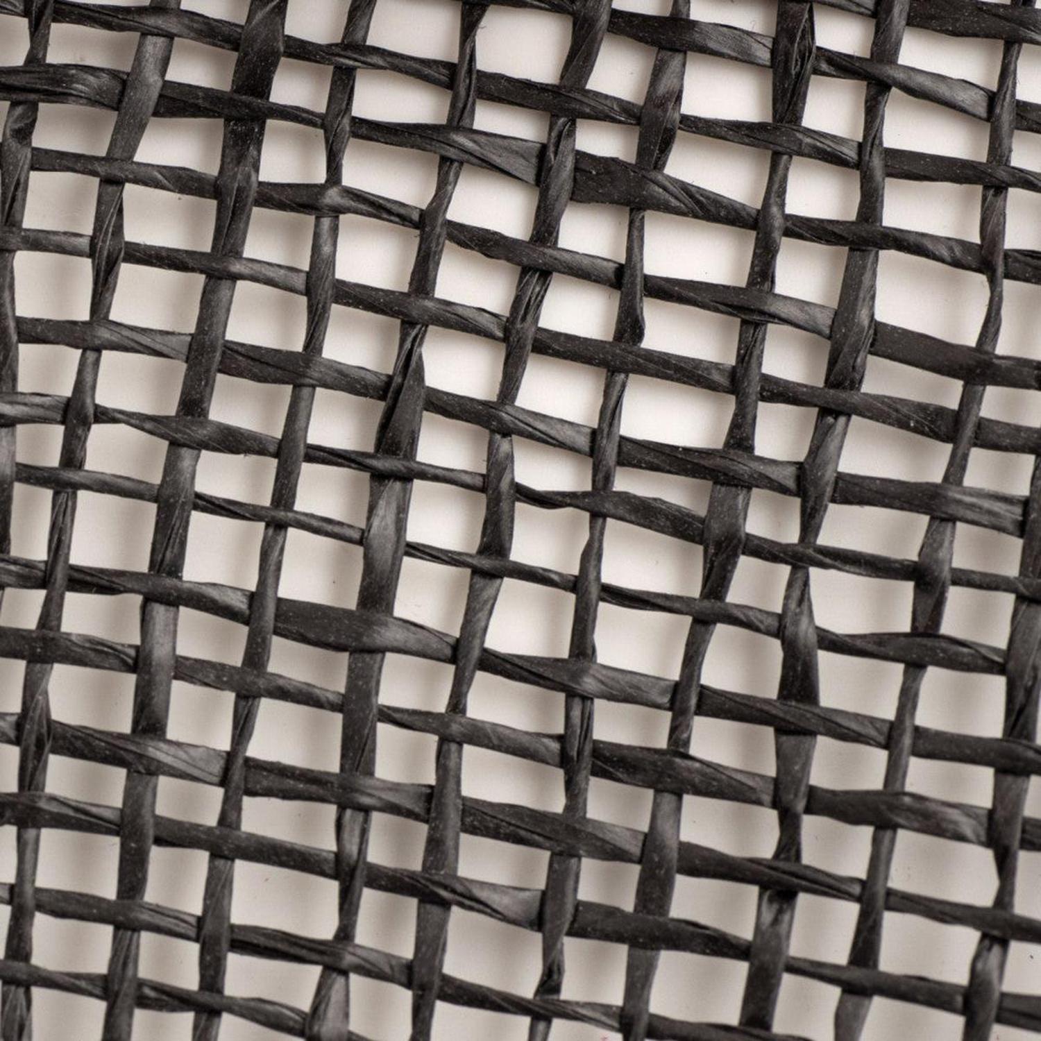 10" Poly Burlap Mesh Ribbon: Black