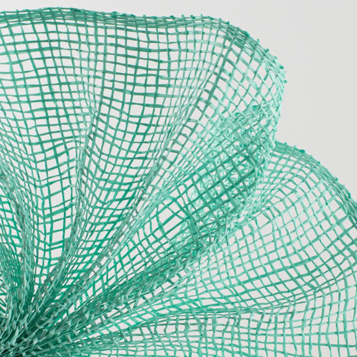 Shop For 10" Poly Burlap Mesh Ribbon: Mint Green (10 Yards) at Michelle's aDOORable Creations