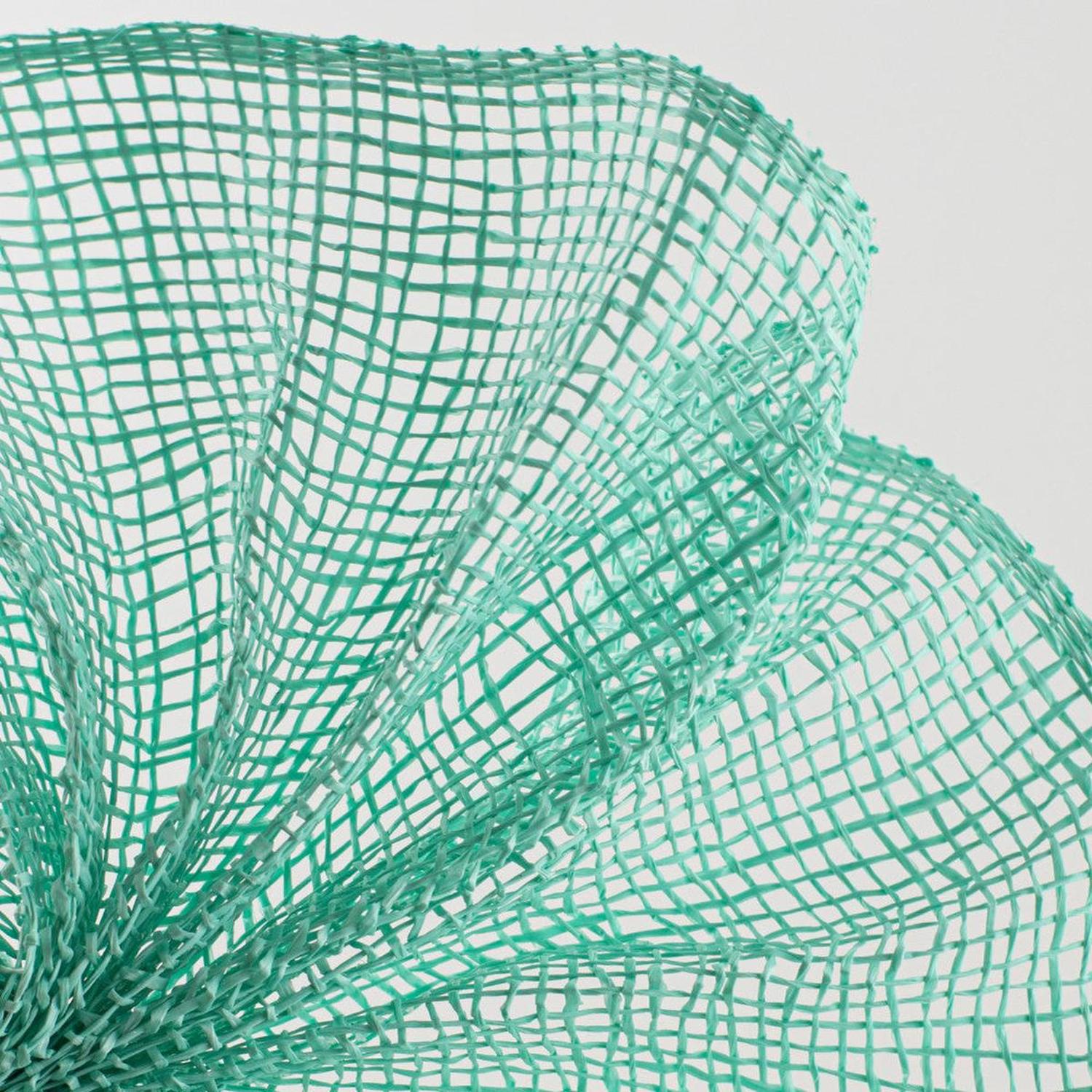 Shop For 10" Poly Burlap Mesh Ribbon: Mint Green (10 Yards) at Michelle's aDOORable Creations