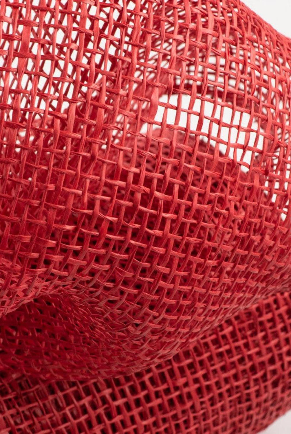 10" Poly Burlap Mesh Ribbon: Red