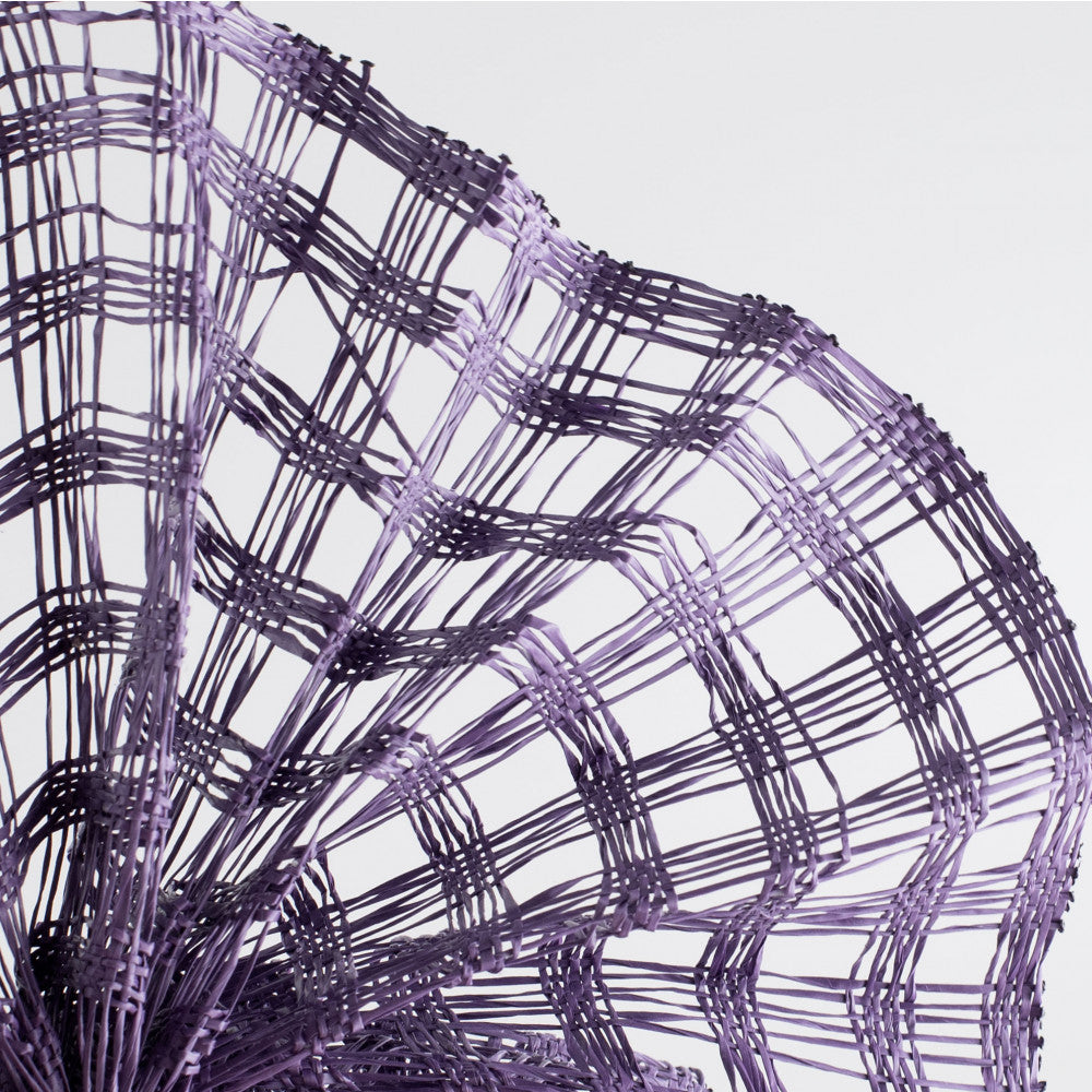Shop For 10" Poly Burlap Check Mesh Ribbon: Purple (10 Yards) at Michelle's aDOORable Creations