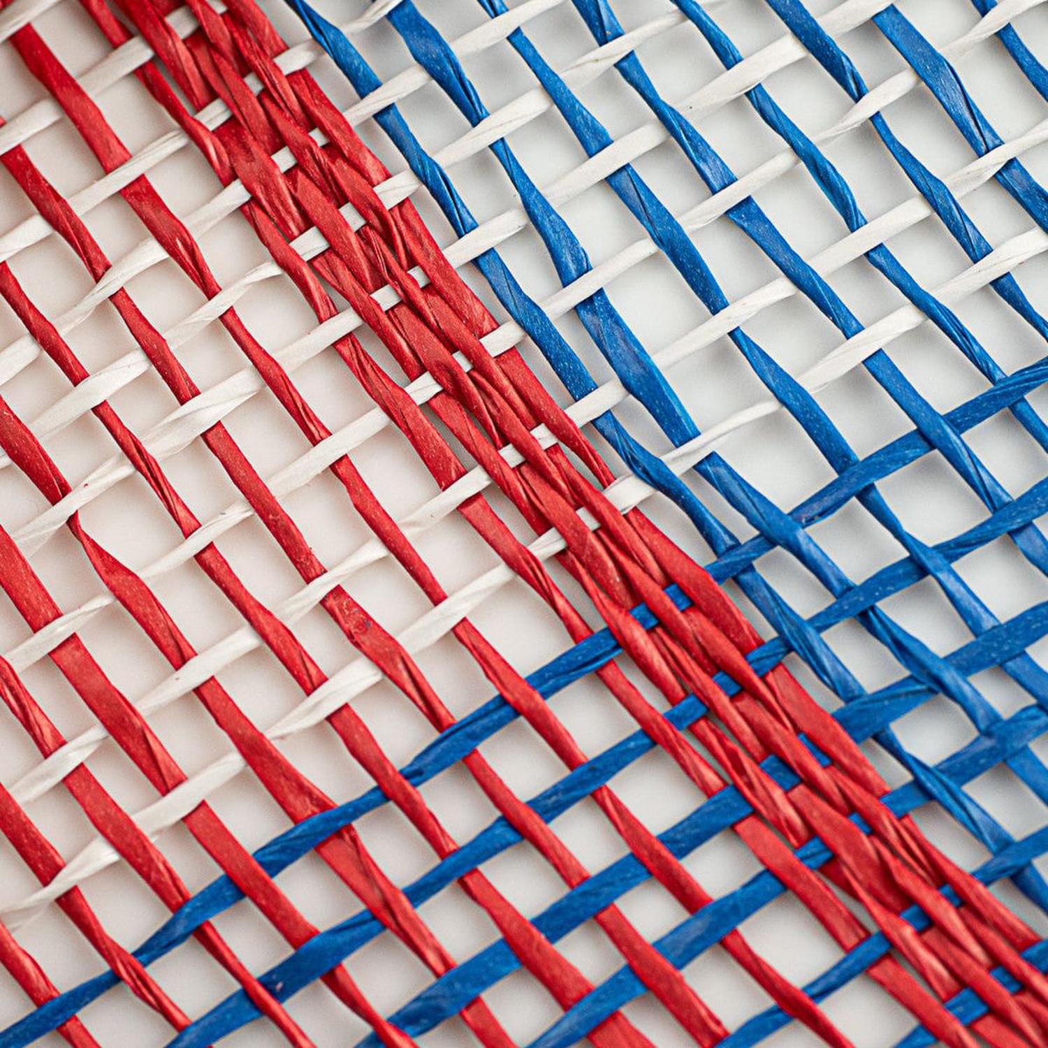 Shop For 10" Poly Burlap Check Mesh Ribbon: Patriotic at Michelle's aDOORable Creations
