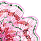 Shop For 10.25" Poly Faux Jute Metallic Mesh Ribbon: Lt Pink/Red/Emerald (10 Yards) at Michelle's aDOORable Creations
