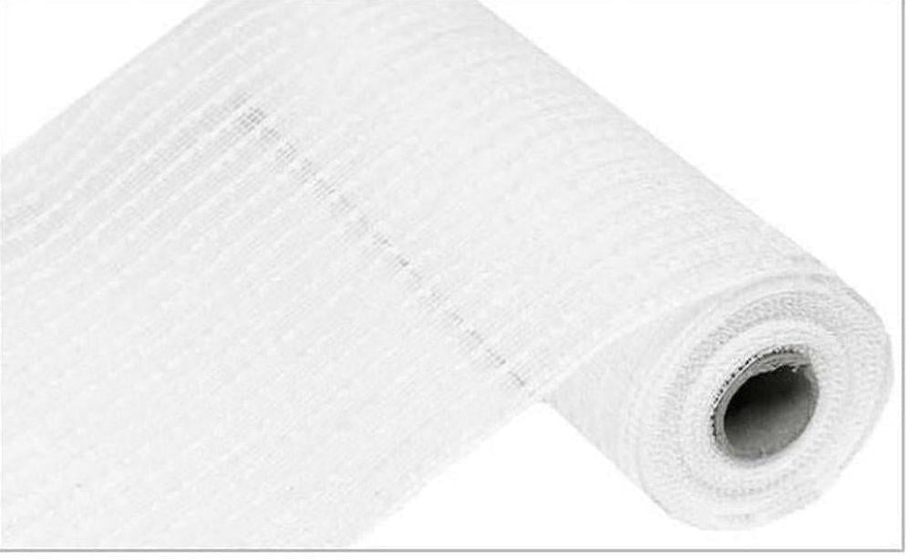 10" Snowdrift Deco Mesh: White (10 Yards)
