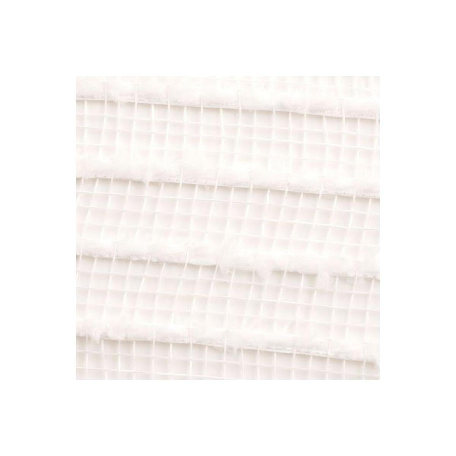Shop For 10" Tinsel Border Stripe Mesh Ribbon: White (10 Yards) at Michelle's aDOORable Creations