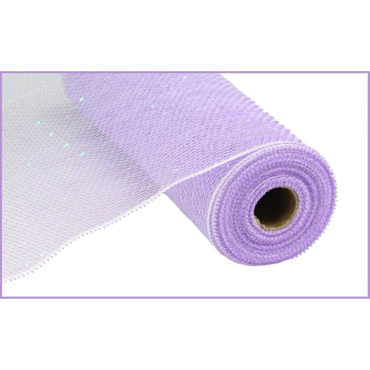 Shop For 10.5" Poly Mesh Roll Ribbon: Iridescent Lavender at Michelle's aDOORable Creations