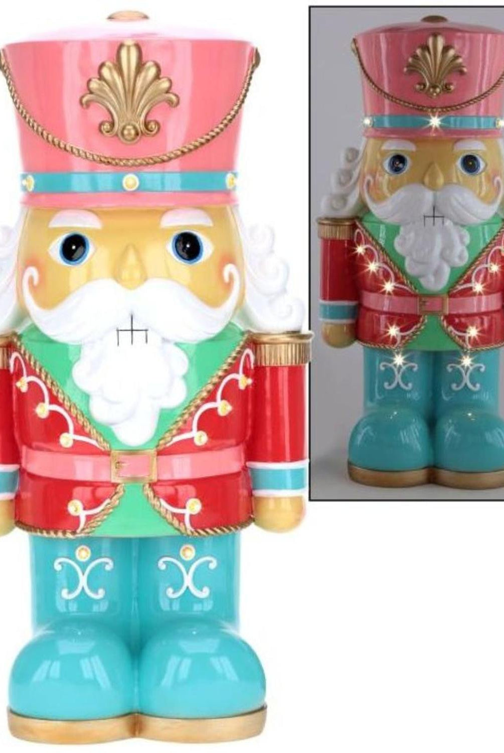 24" Retro Pastel LED Nutcracker