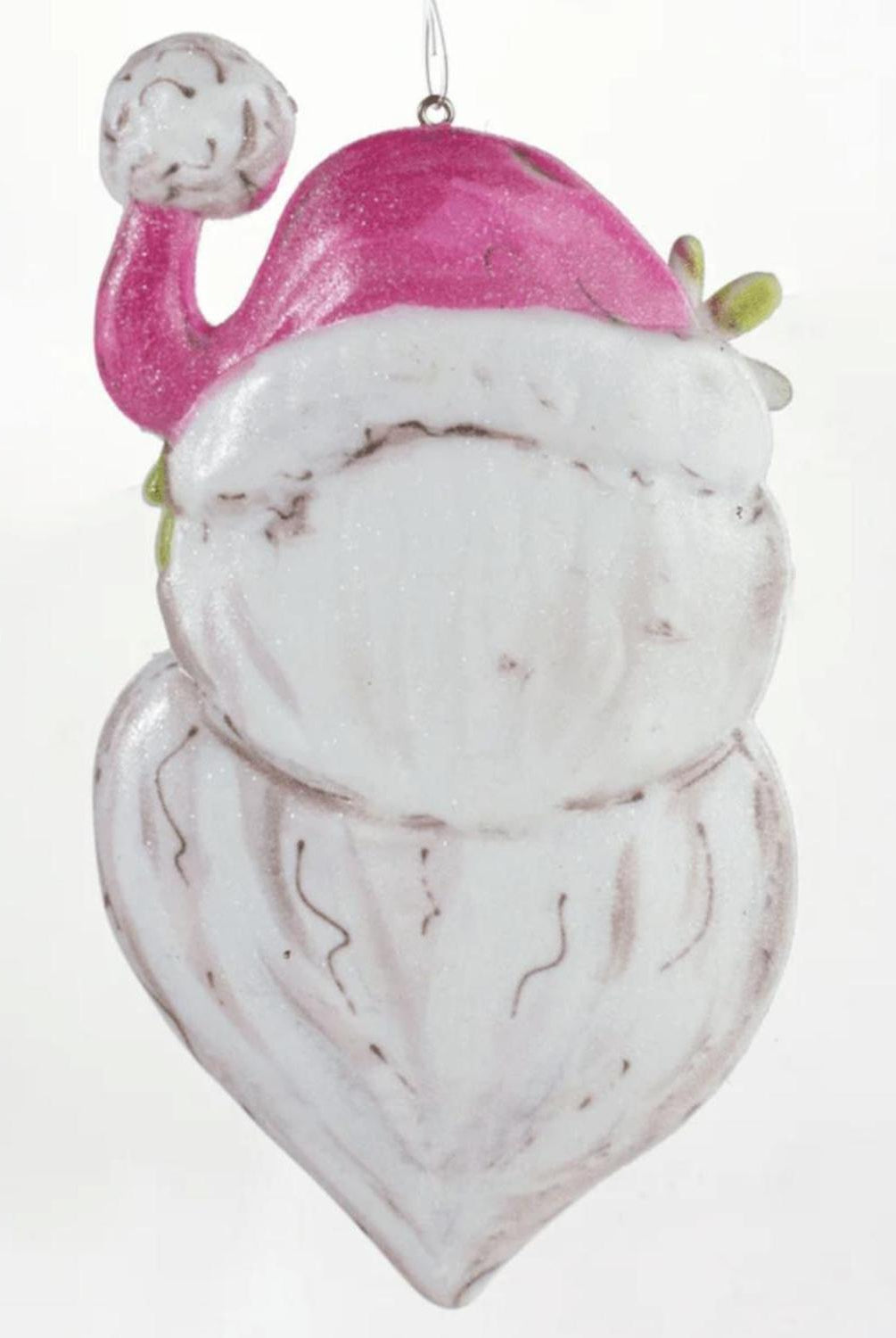 5.5" Pink Santa Ornament