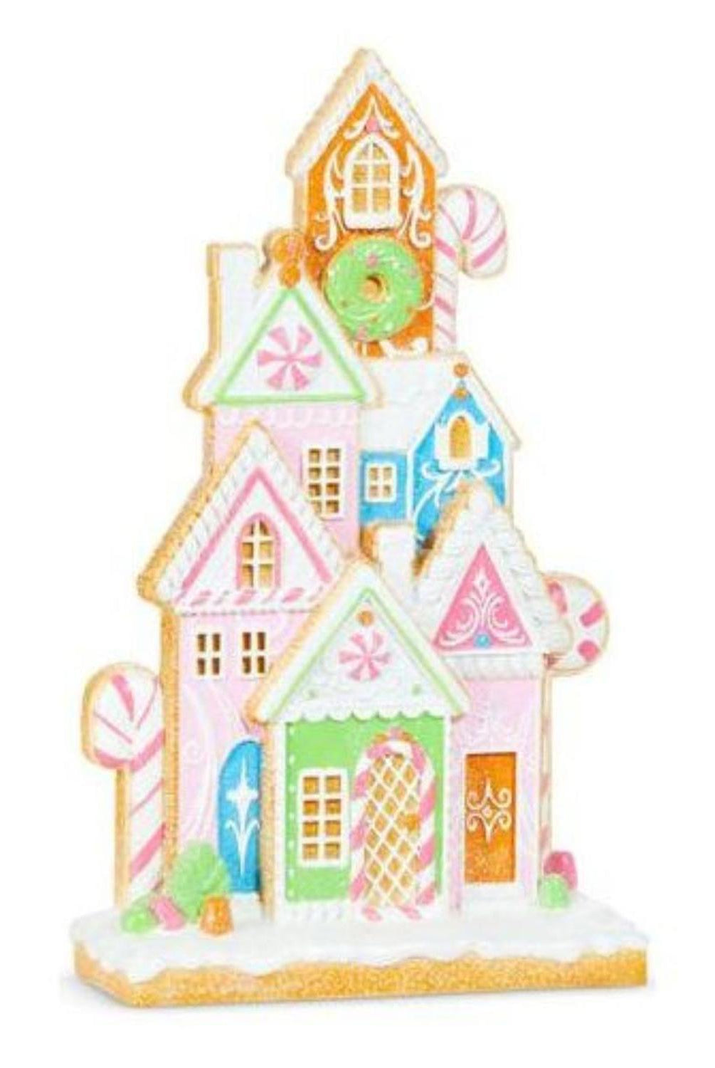 16" Bright Gingerbread House