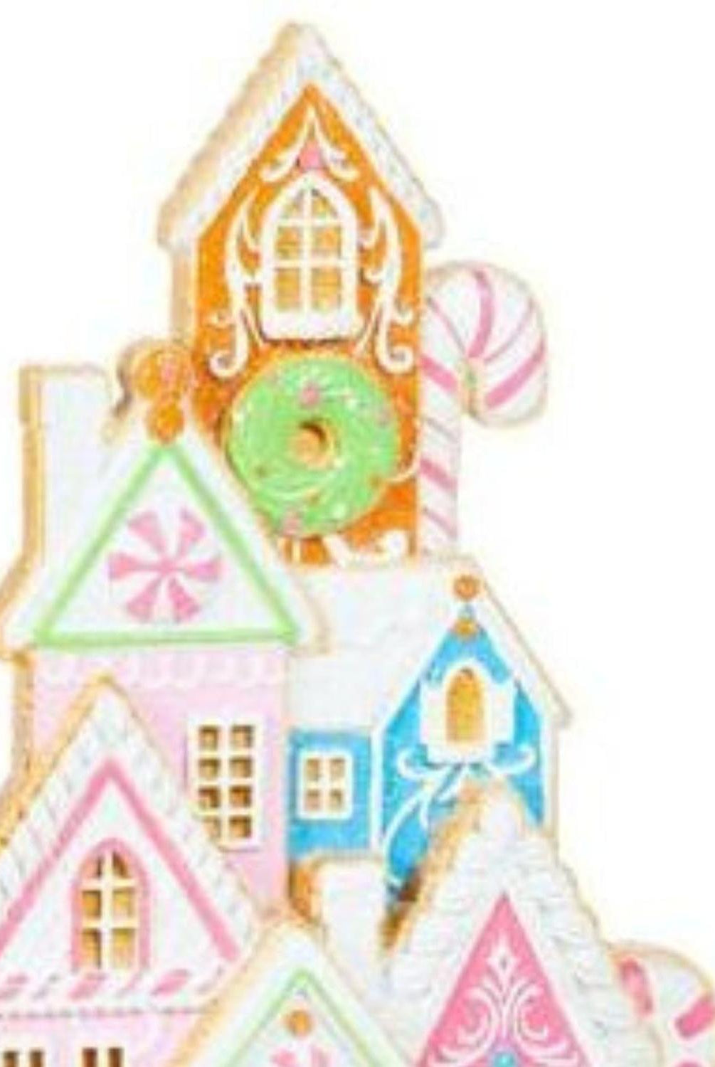16" Bright Gingerbread House