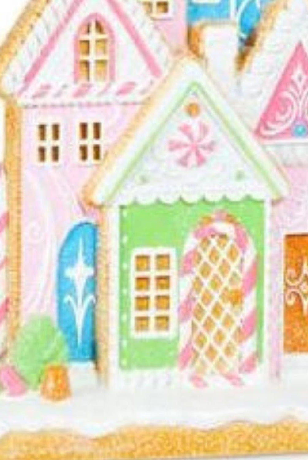 16" Bright Gingerbread House