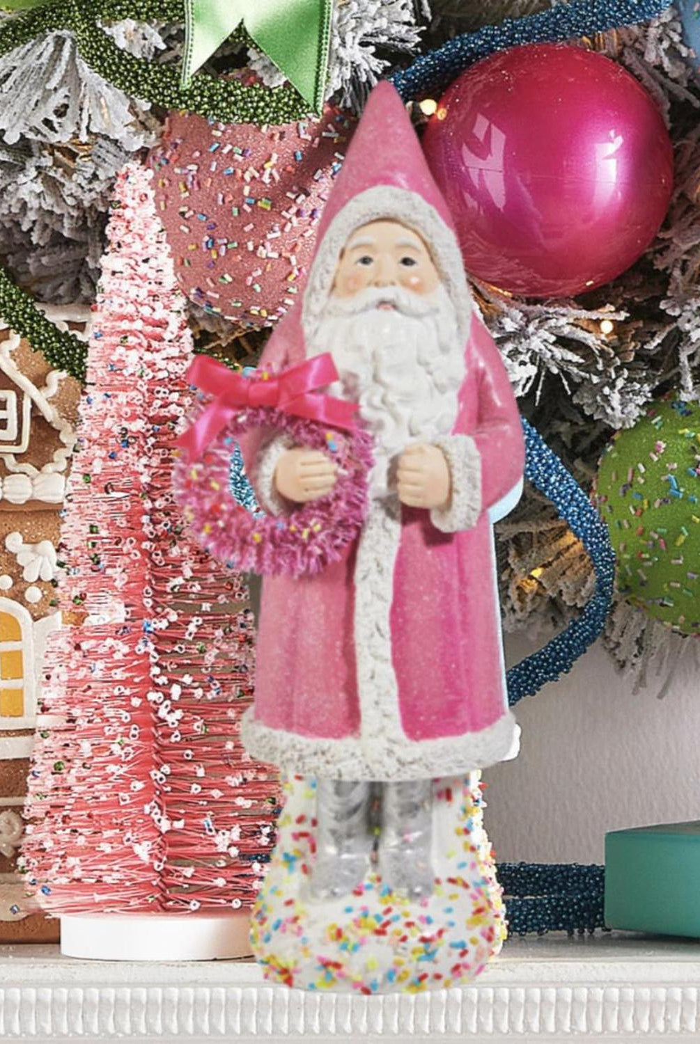 11.75" Sprinkle Pink Santa