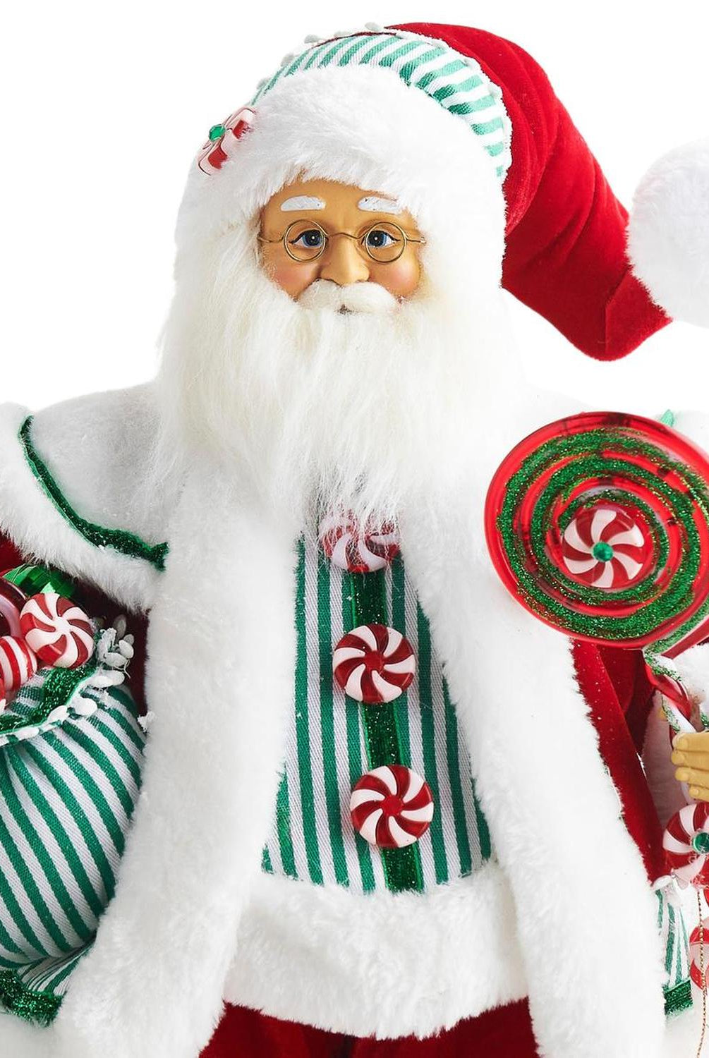 18" Peppermint Santa