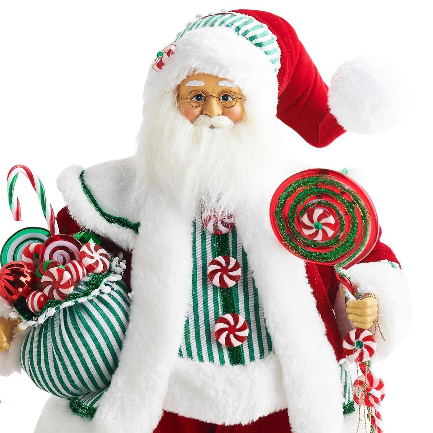 18" Peppermint Santa