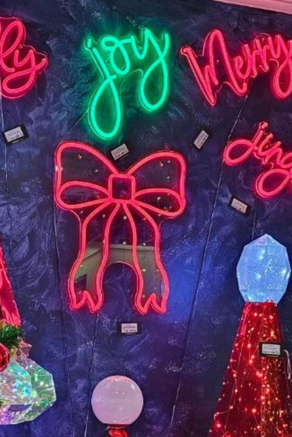 14" Merry Lighted Wall Window Sign