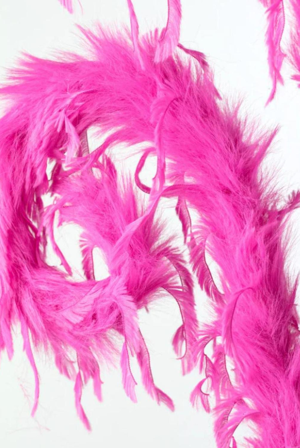 28" Furry Spiral Fuzzy Spray: Hot Pink