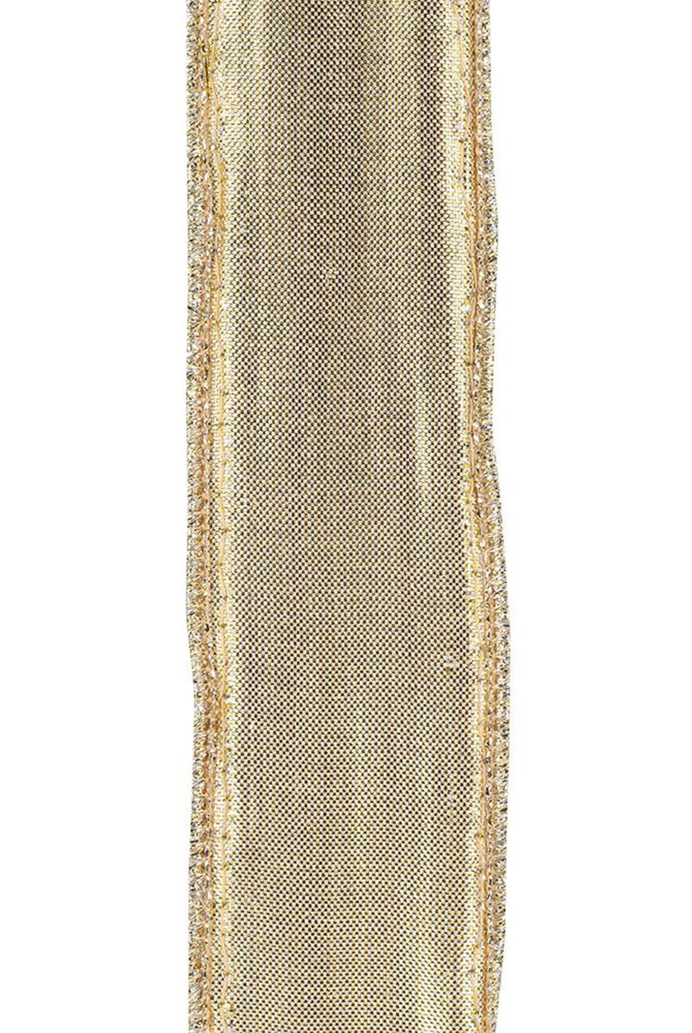 Shop For 1 3/8in Jeweled Disco Metallic Ribbon: Champagne (5 Yards)