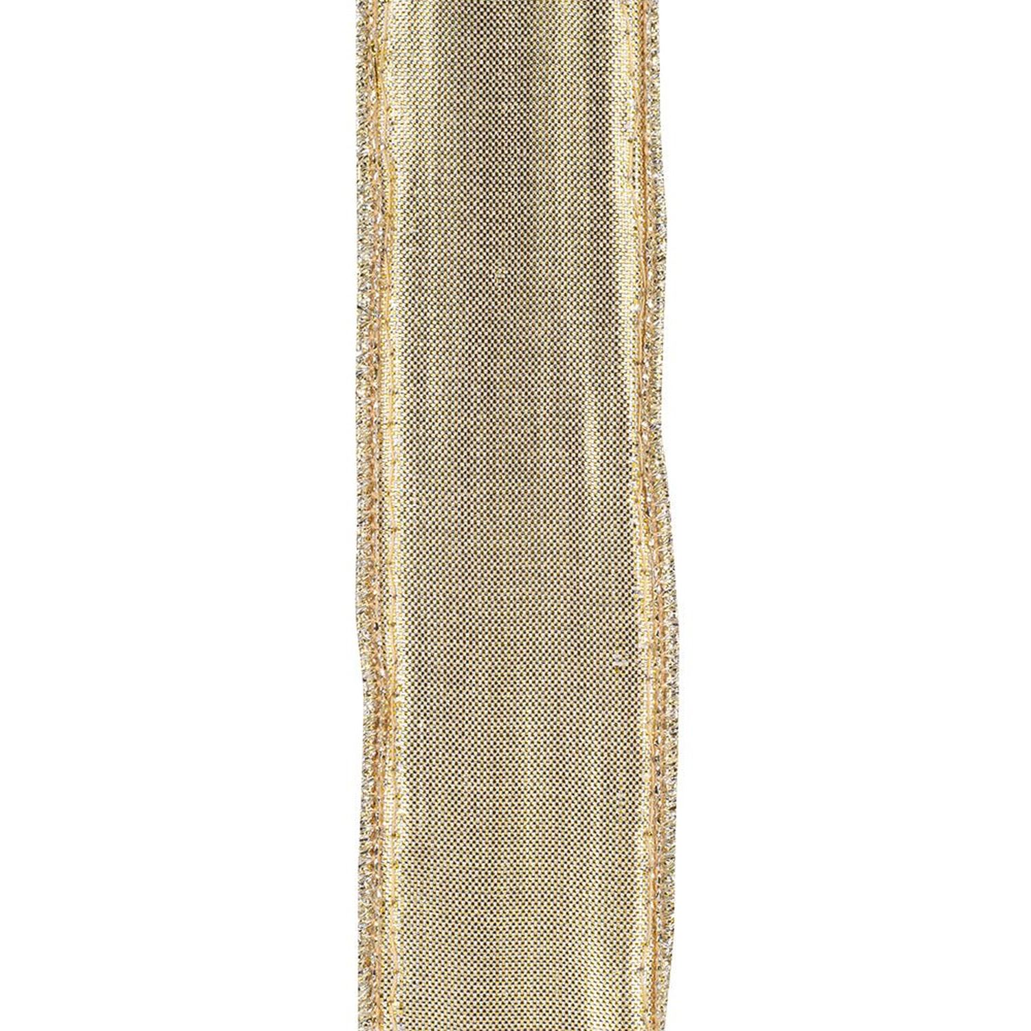 Shop For 1 3/8in Jeweled Disco Metallic Ribbon: Champagne (5 Yards)