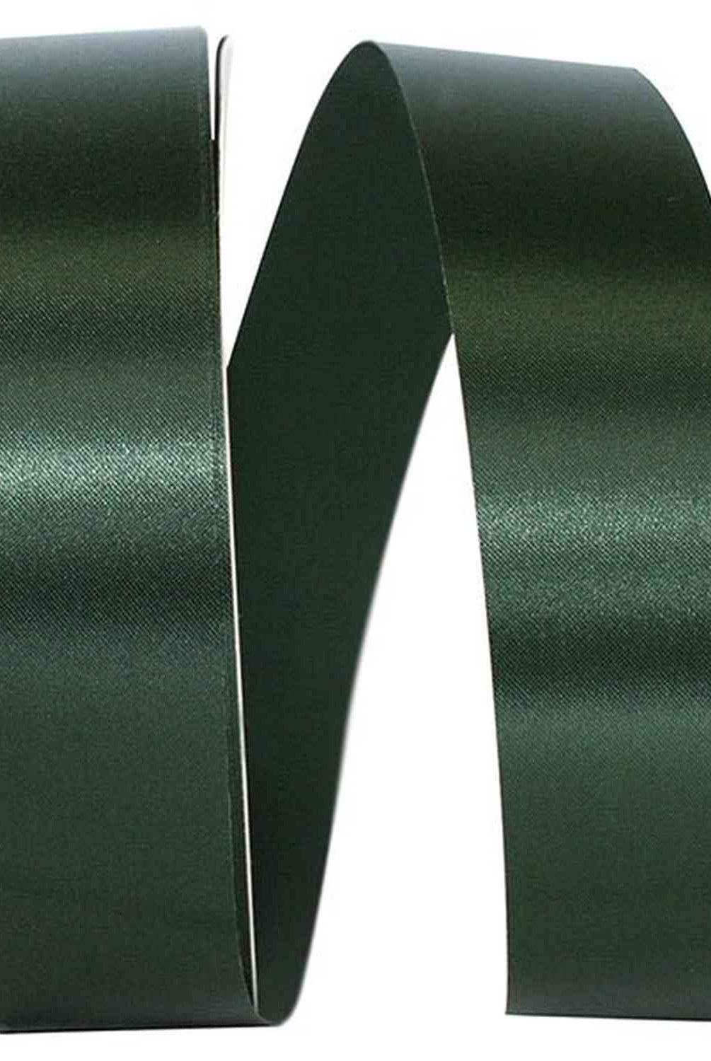 Shop For 1 3/8in Satin Allure Non - Wired Ribbon: Hunter (100 Yards)