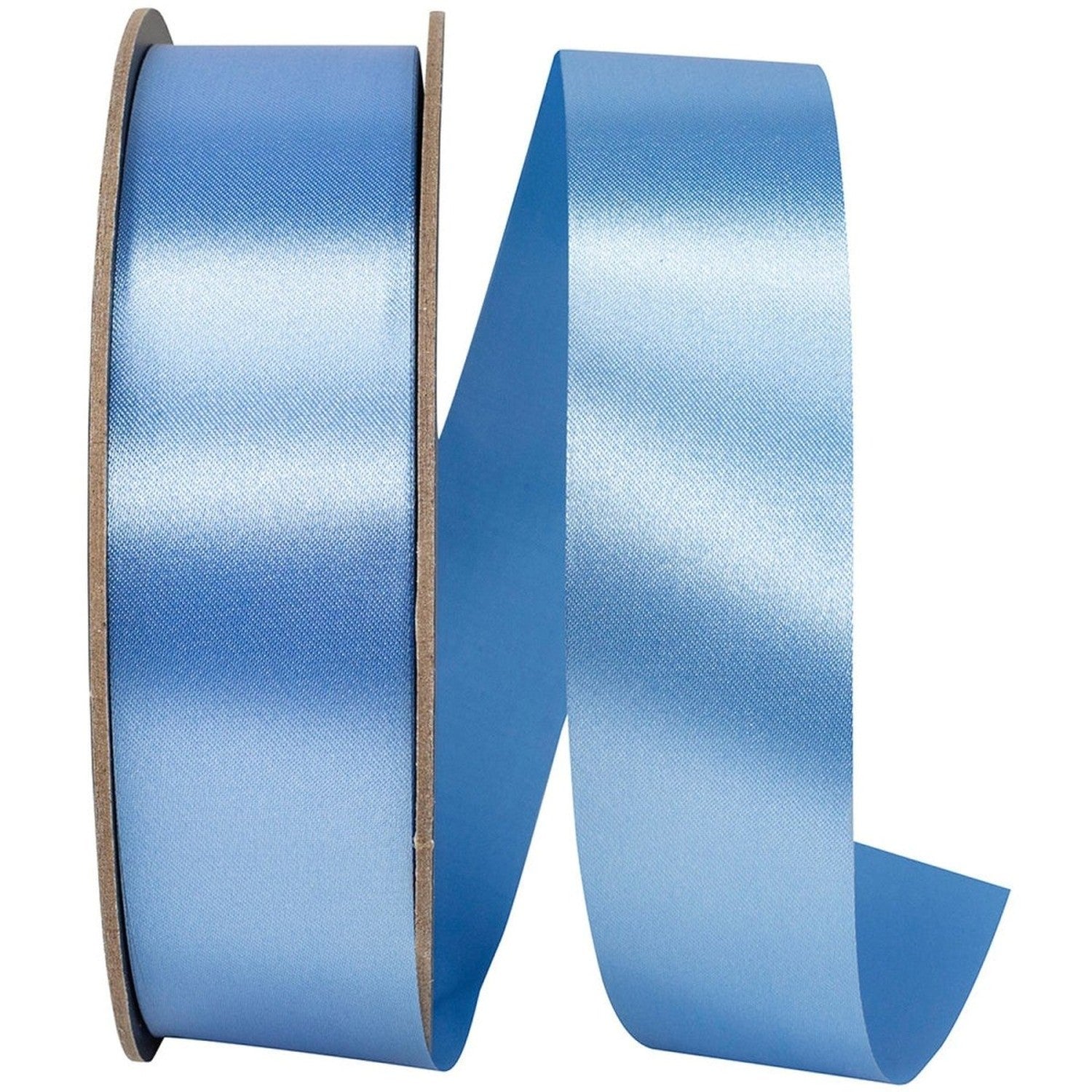 Shop For 1 3/8in Satin Supreme Non - Wired Ribbon: Columbia (100 Yards)