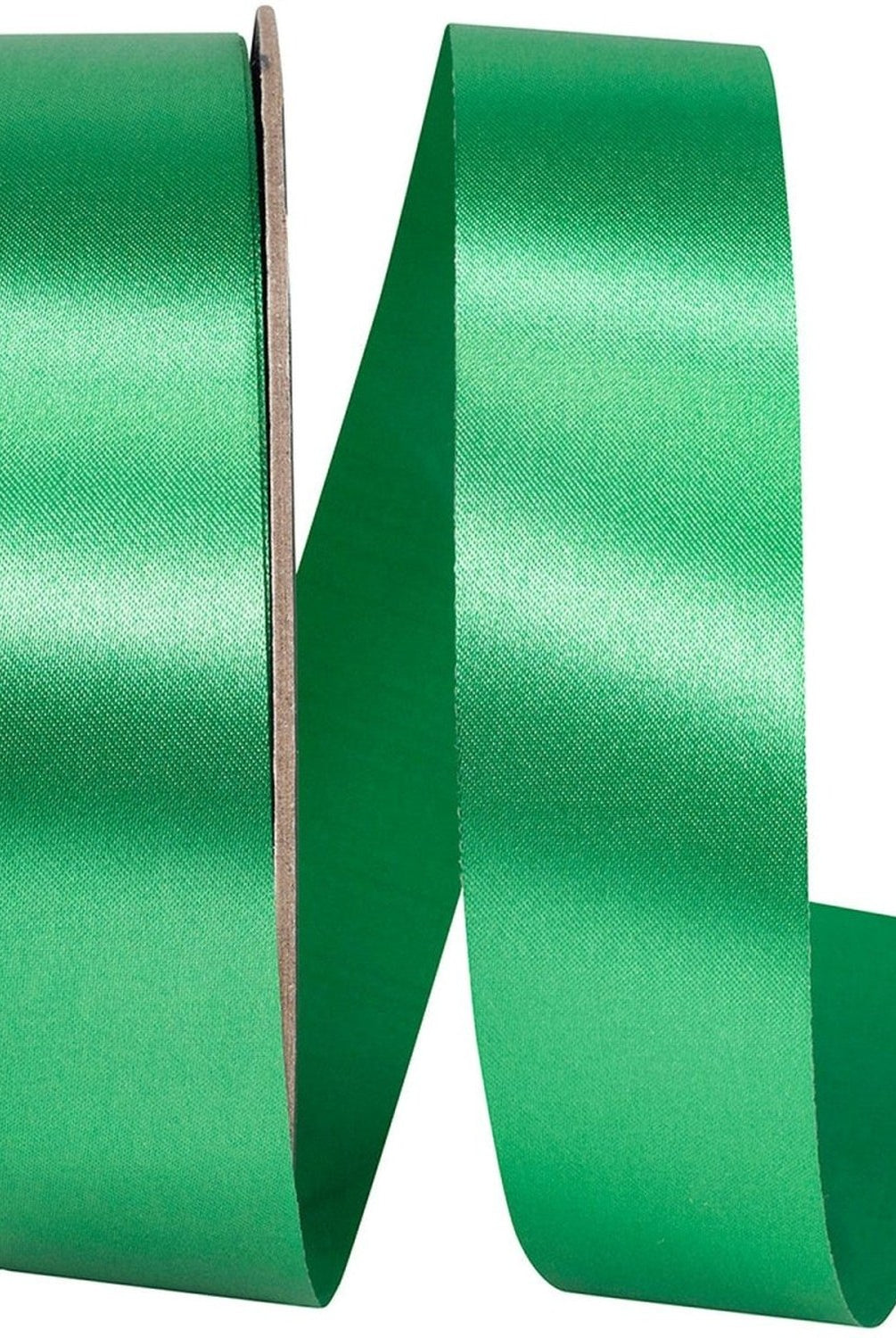 Shop For 1 3/8in Satin Supreme Non - Wired Ribbon: Kelly Green (100 Yards)