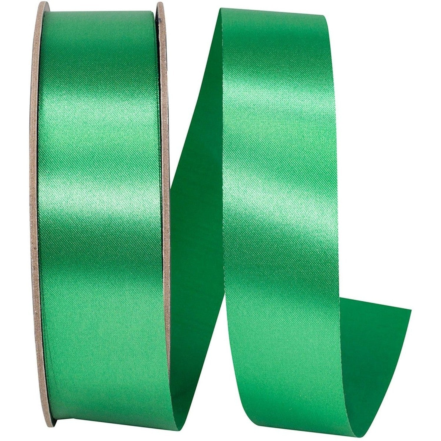 Shop For 1 3/8in Satin Supreme Non - Wired Ribbon: Kelly Green (100 Yards)