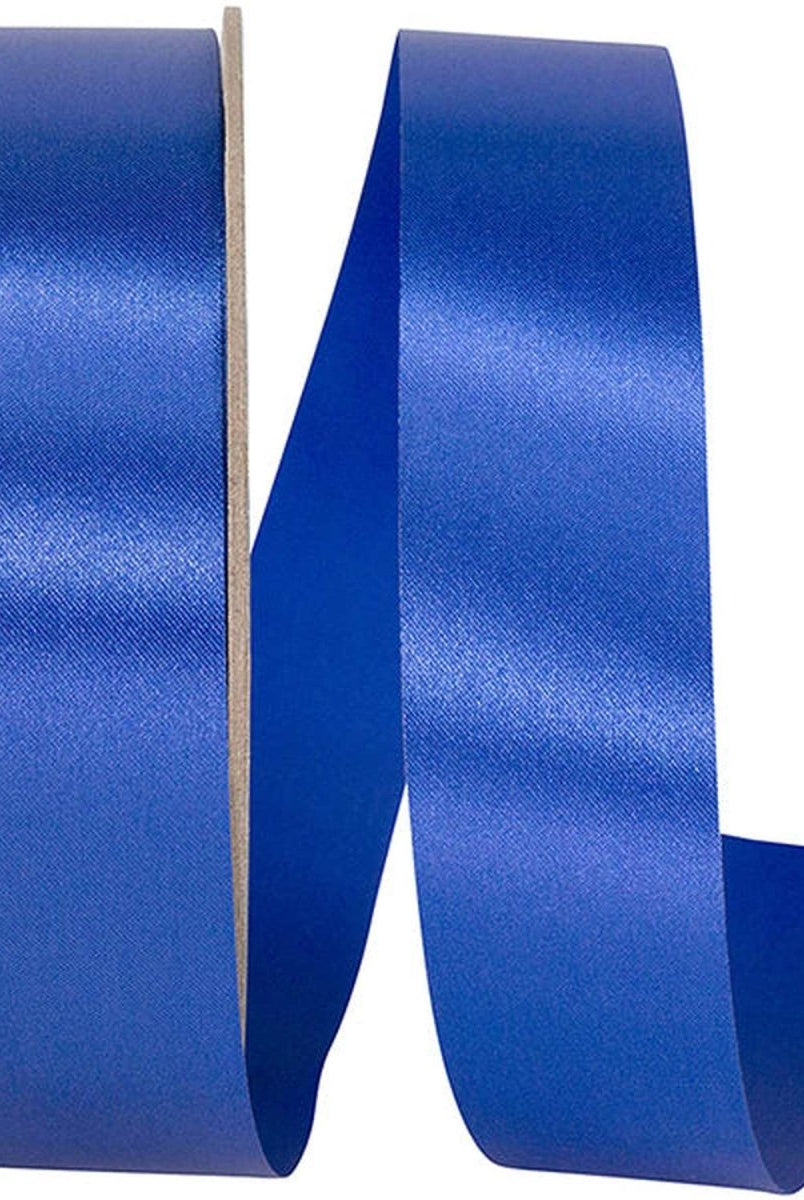 Shop For 1 3/8in Satin Supreme Non - Wired Ribbon: Royal Blue (50 Yards)