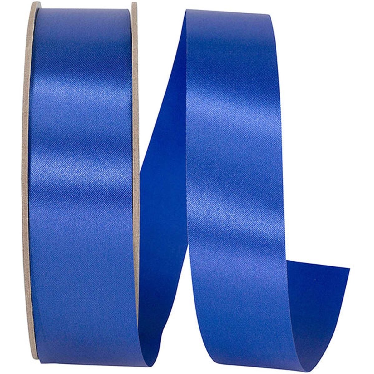 Shop For 1 3/8in Satin Supreme Non - Wired Ribbon: Royal Blue (50 Yards)