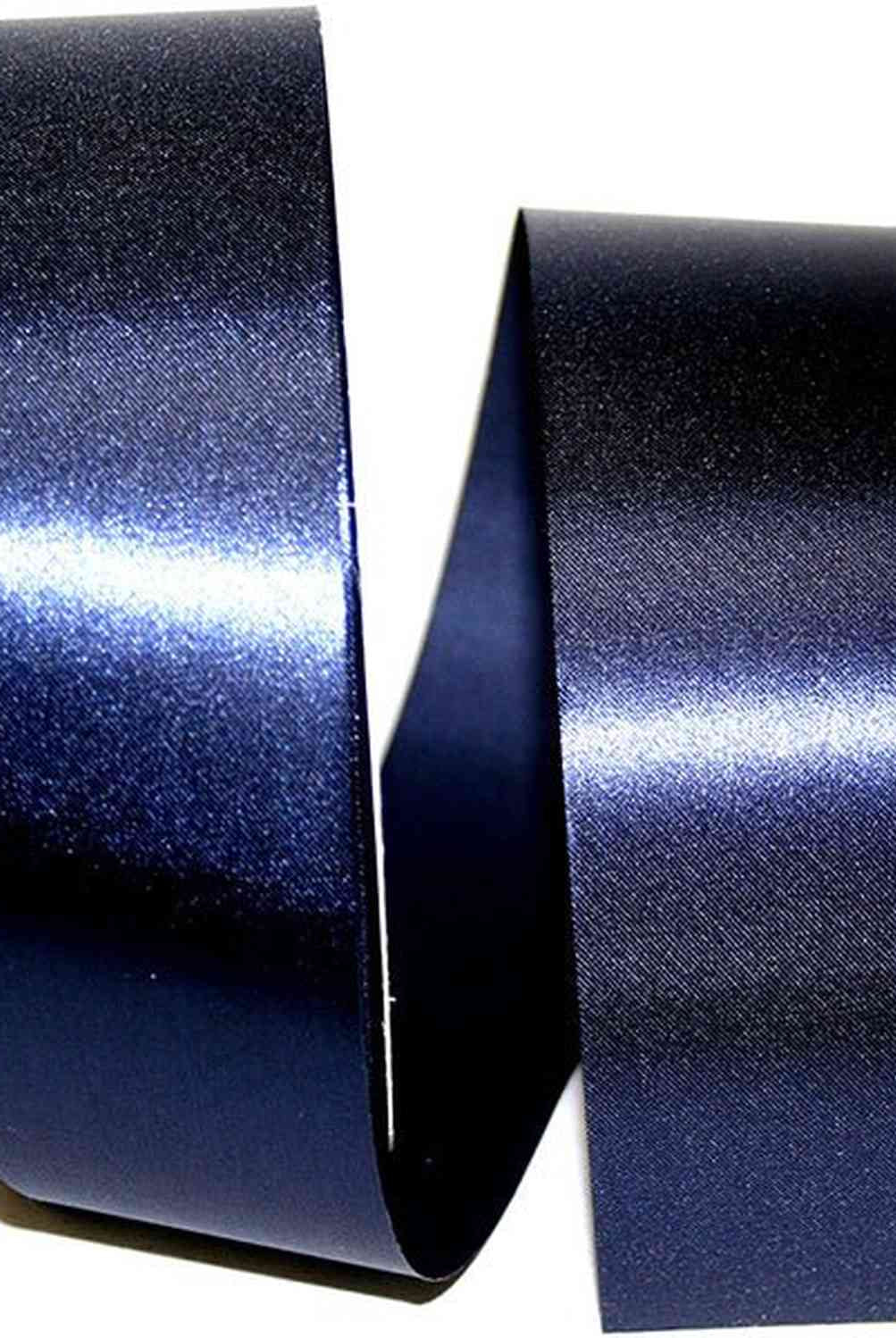 Shop For 1 7/8 inch Satin Non - Wired Ribbon: Navy (100 Yards)