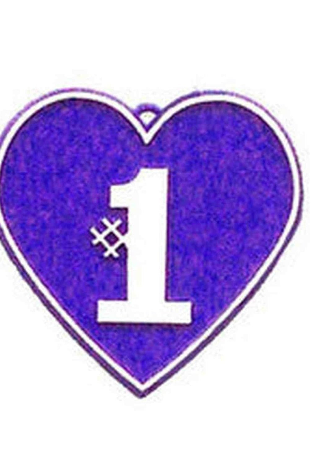 Shop For 1 Heart Charm: Purple/White