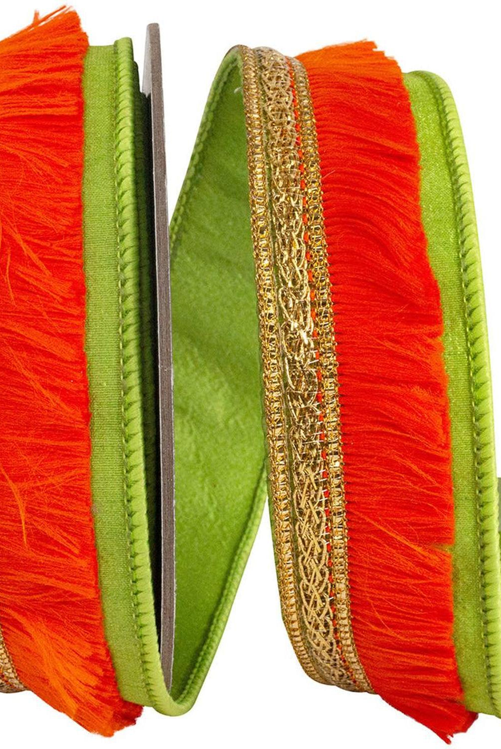 Shop For 1 inch Orange Fringe Trimming Ribbon: Green (5 Yards)