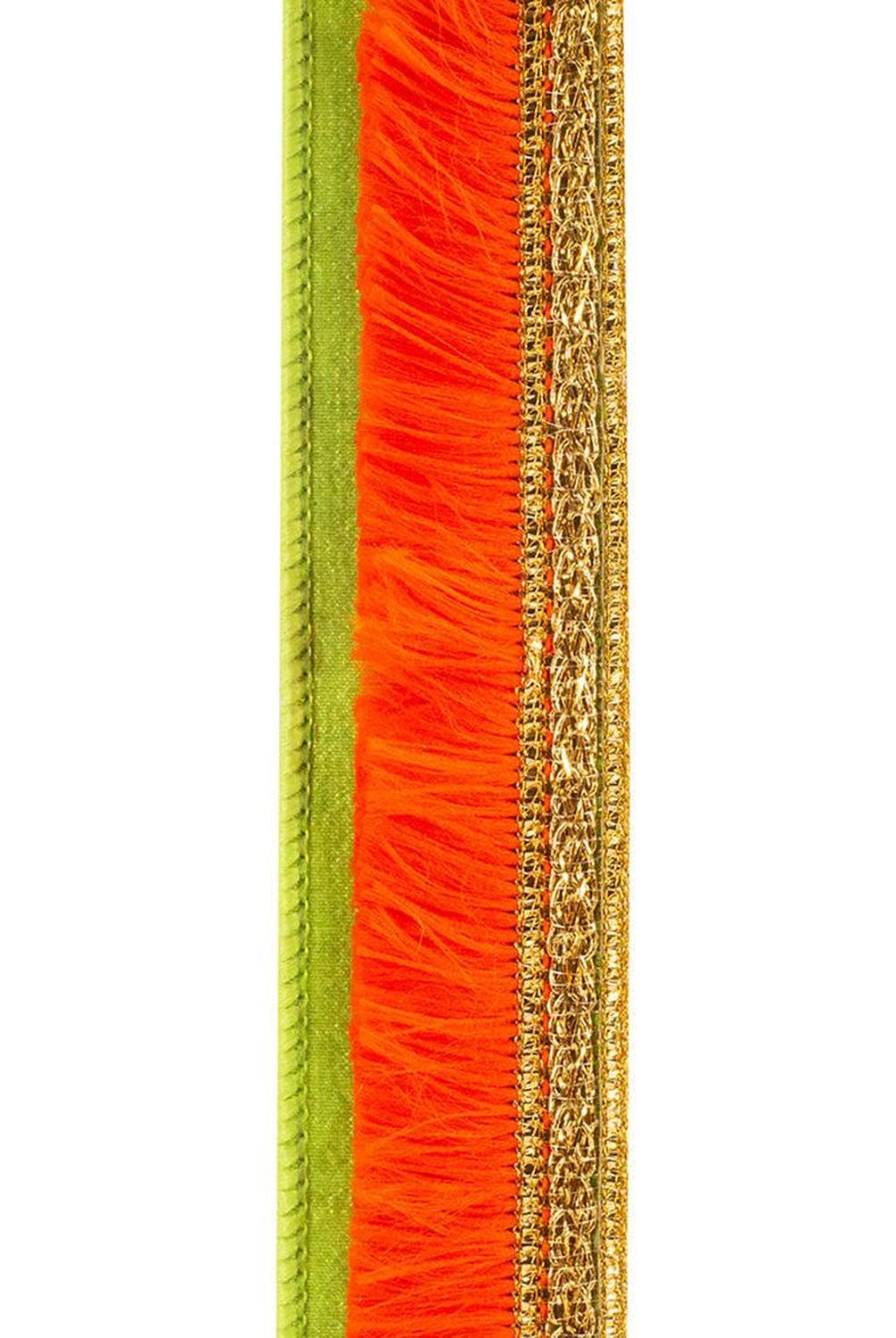 Shop For 1 inch Orange Fringe Trimming Ribbon: Green (5 Yards)