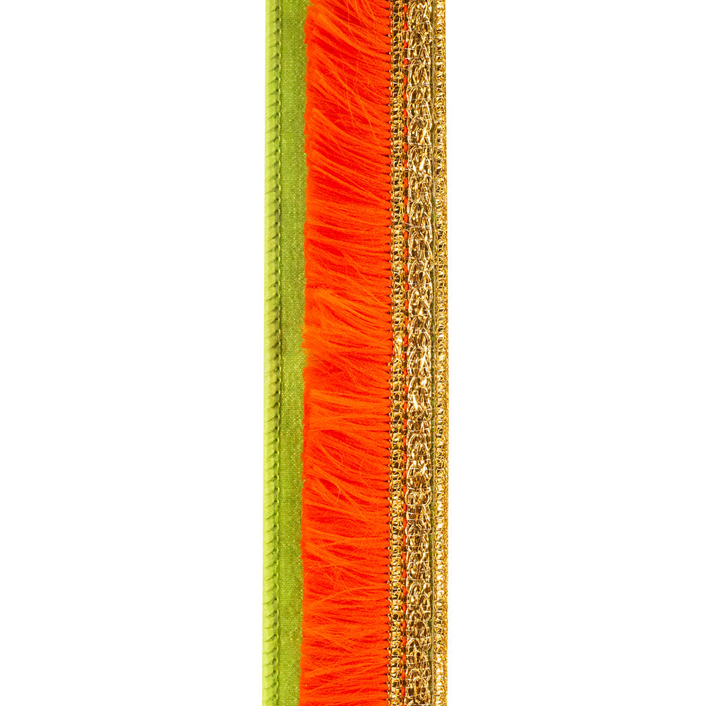 Shop For 1 inch Orange Fringe Trimming Ribbon: Green (5 Yards)