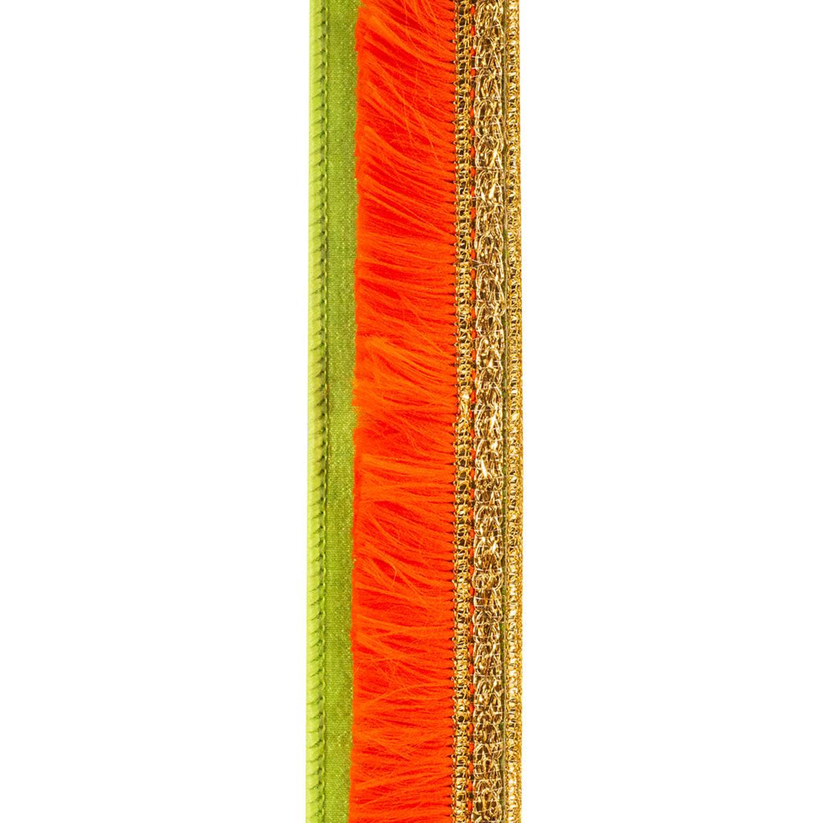 Shop For 1 inch Orange Fringe Trimming Ribbon: Green (5 Yards)
