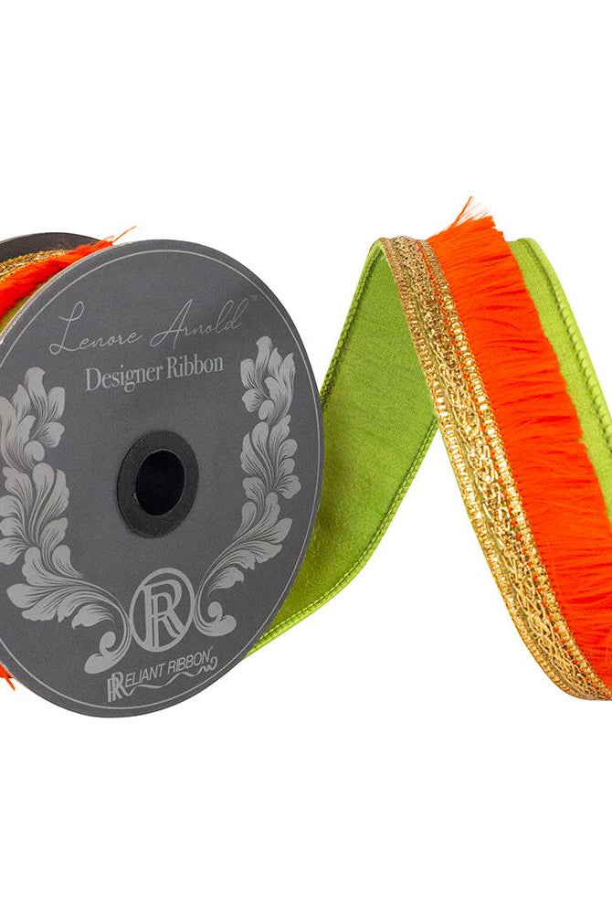 Shop For 1 inch Orange Fringe Trimming Ribbon: Green (5 Yards)