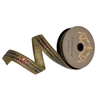 Shop For 1" Metallic Dupion Herringbone Jewel Ribbon: Gold (5 Yards)