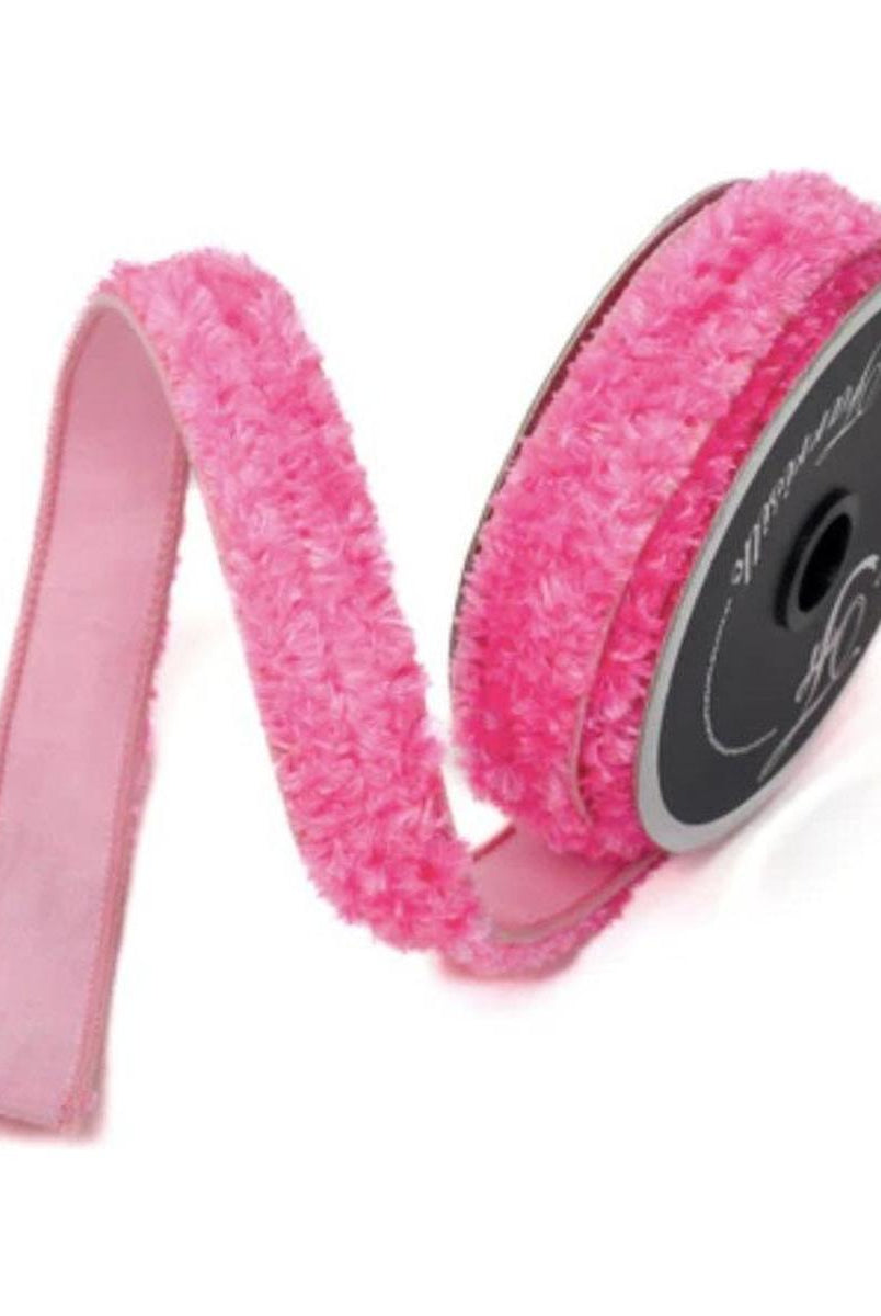 Shop For 1" Plush Chenille Ribbon: Pink (10 Yards)