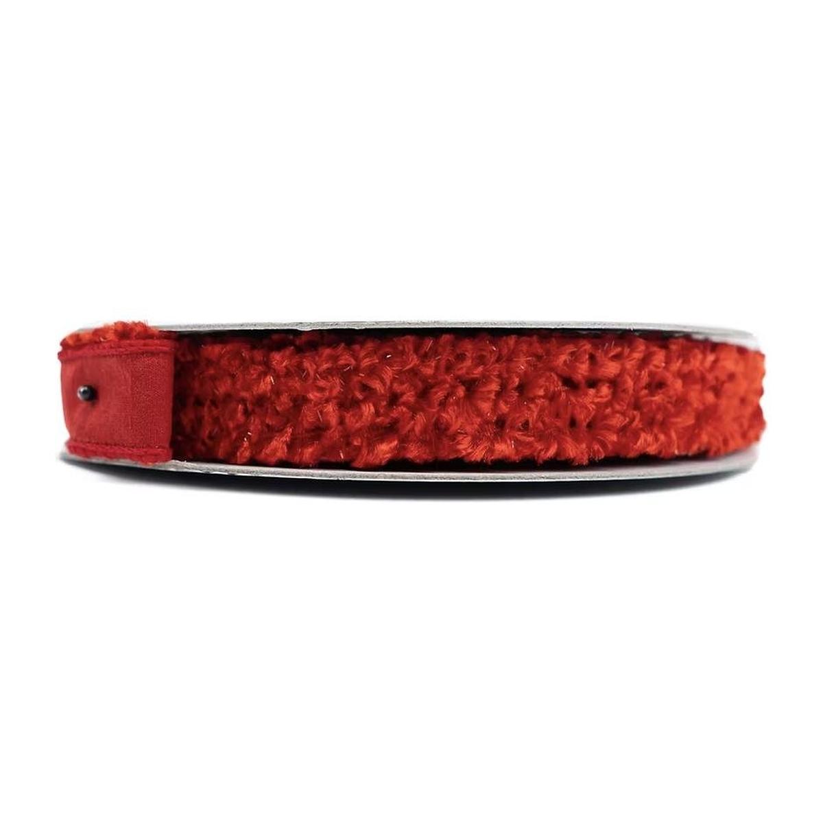 Shop For 1" Plush Chenille Ribbon: Red (10 Yards)