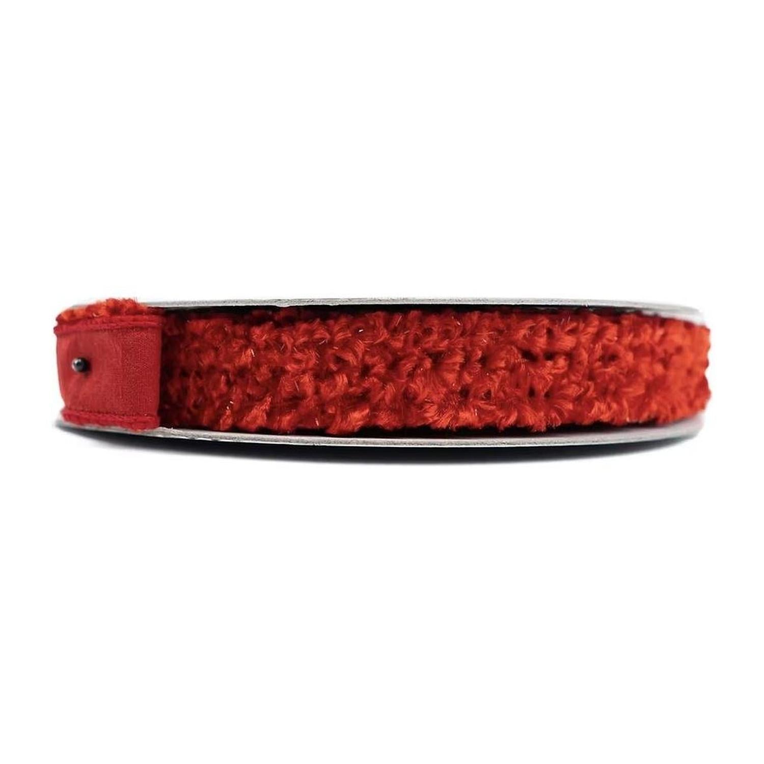 Shop For 1" Plush Chenille Ribbon: Red (10 Yards)