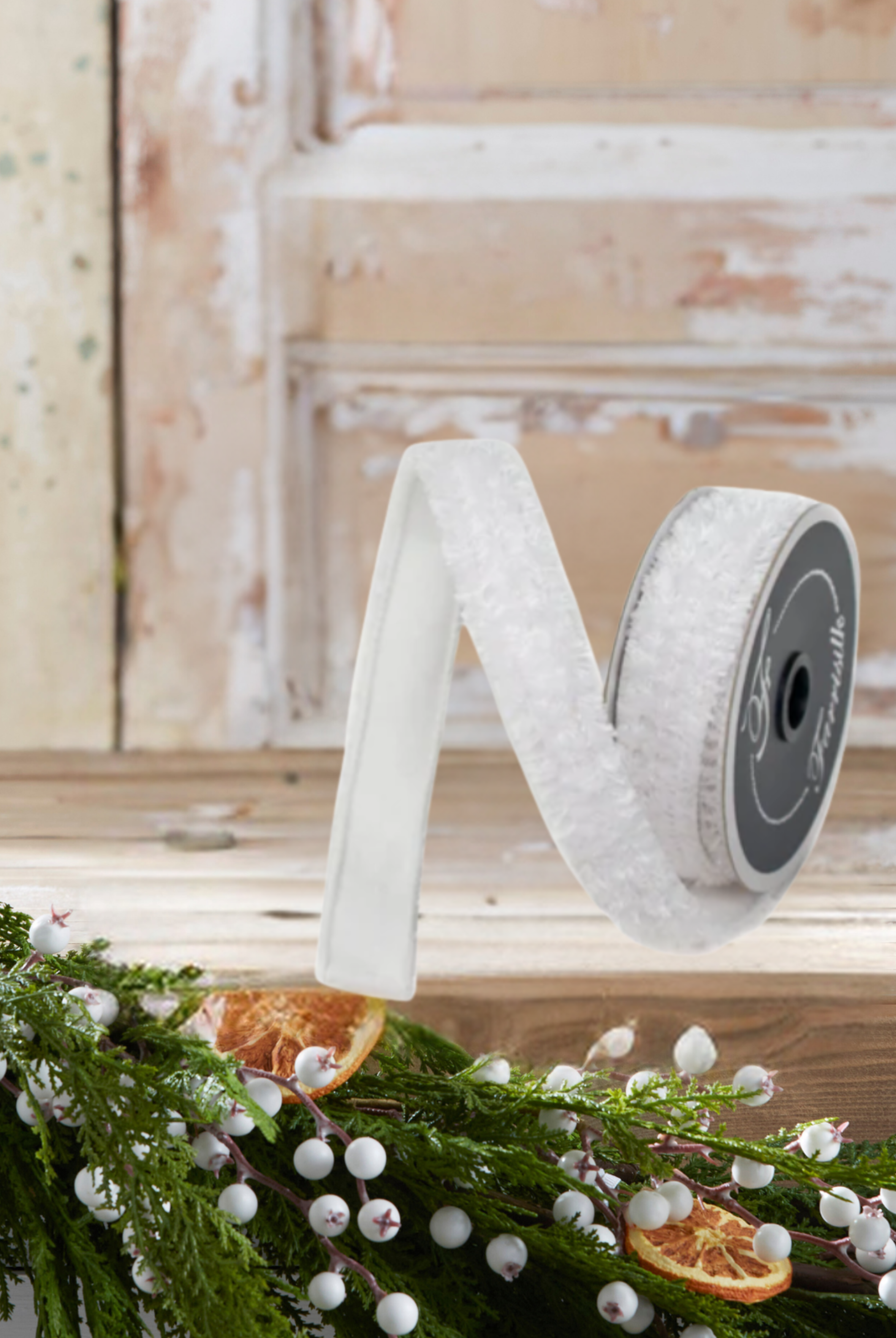 Shop For 1" Plush Chenille Ribbon: White (10 Yards)