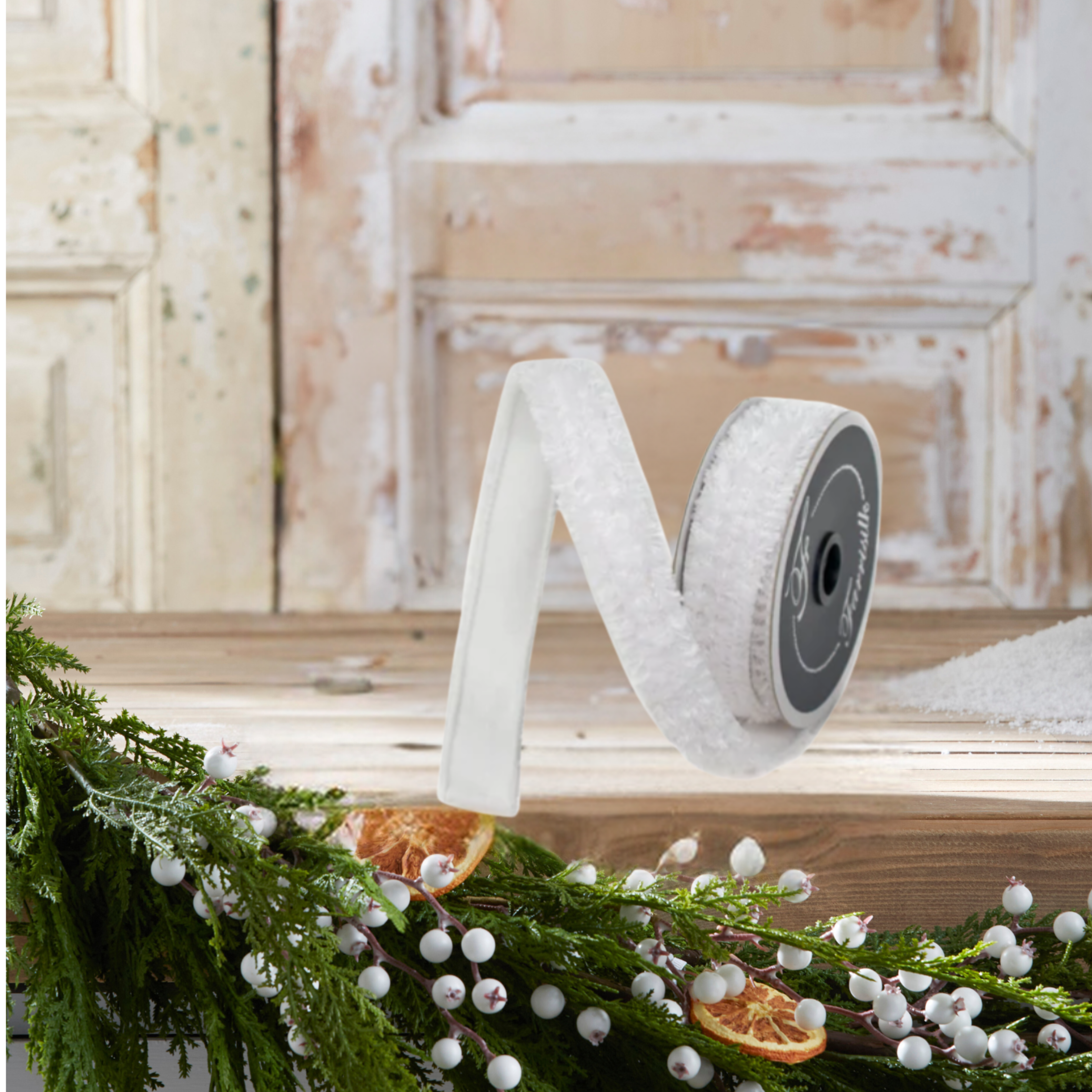 Shop For 1" Plush Chenille Ribbon: White (10 Yards)