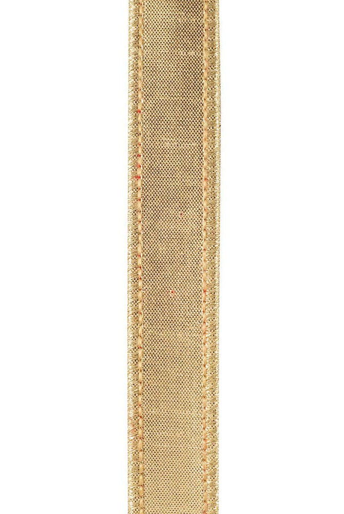 Shop For 1" Two Tone Velvet Ribbon: Red/Gold (5 Yards)