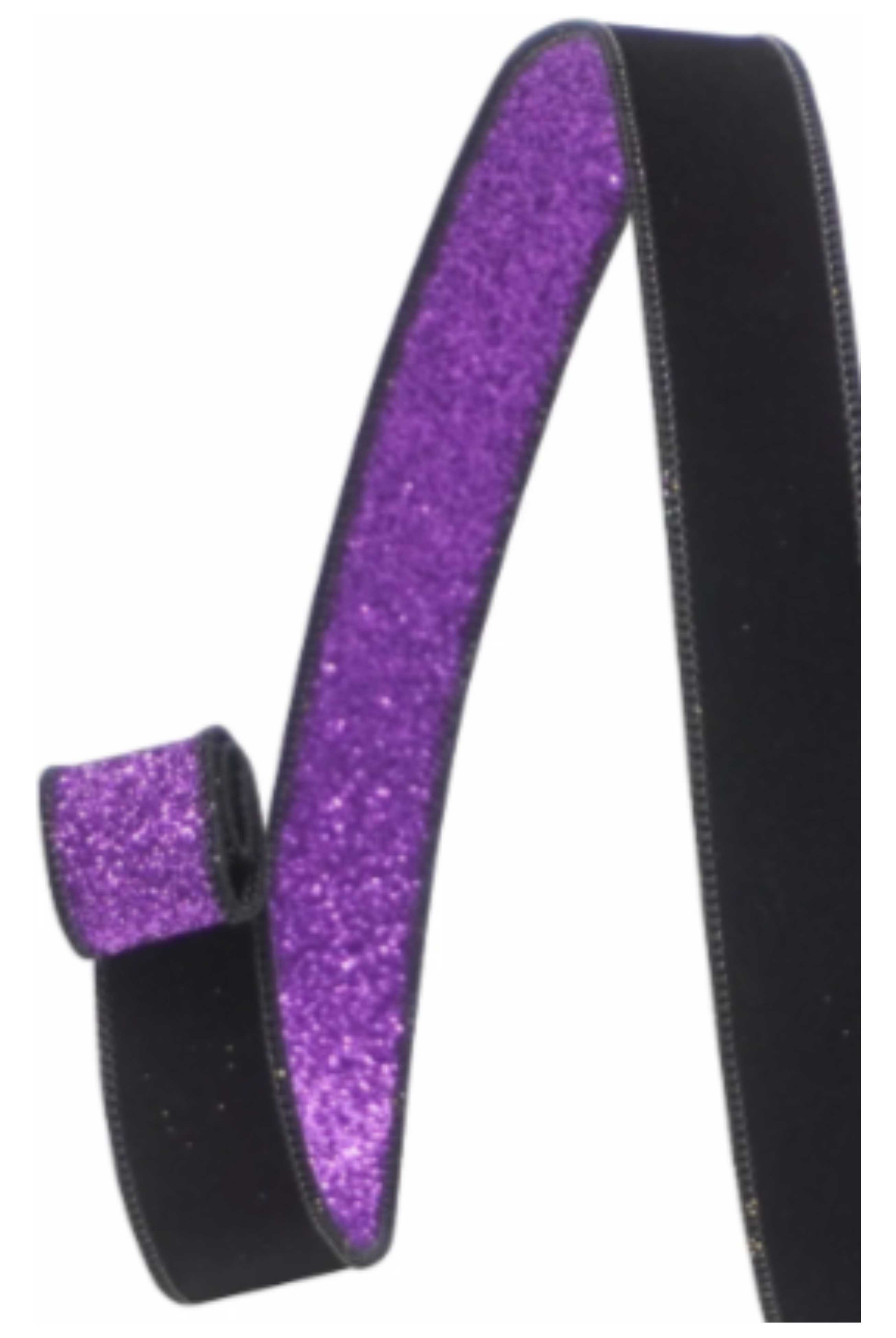 Shop For 1" Velvet Fusion Ribbon: Black/Purple (10 Yards)