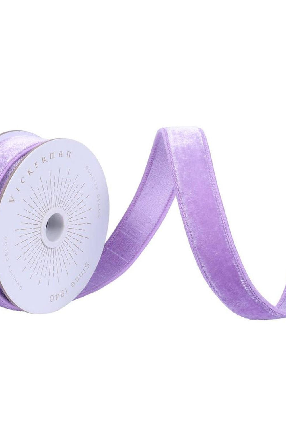 Shop For 1" Velvet Luster Wired Ribbon: Lavender (10 Yards)