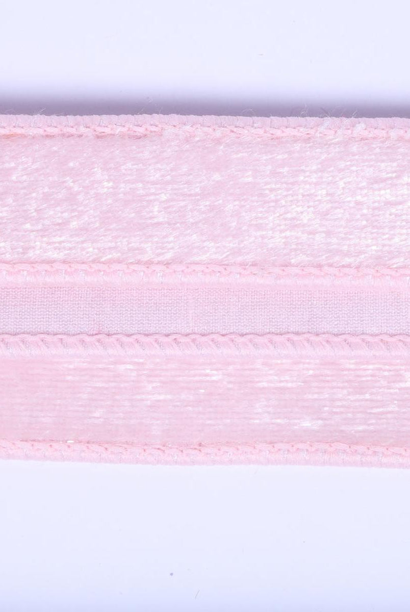 Shop For 1" Velvet Luster Wired Ribbon: Light Pink (10 Yards)